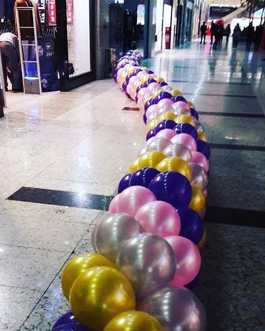 Ankara Sincan kapı için mavi mor balon kemer